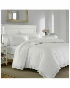 Laura Ashley Annabella 3pc White Comforter Set Home Comforters & Quilts