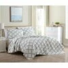Laura Ashley Antoinette 3Pc Dandelion Quilt Set Home Comforters & Quilts