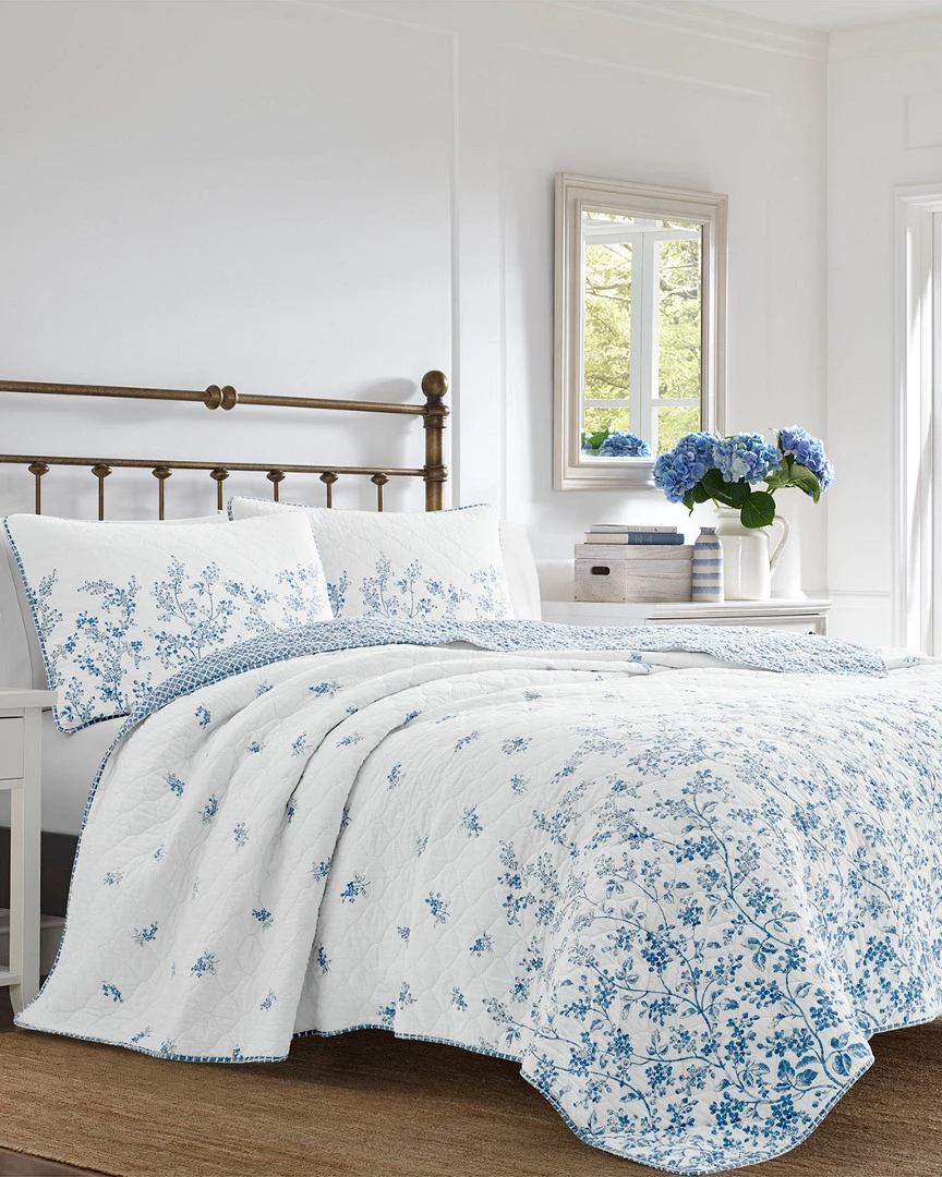 Laura Ashley Flora Quilt Set Home Comforters & Quilts