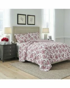 Laura Ashley Annalise Reversible Quilt Set Home Comforters & Quilts