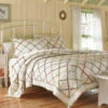 Laura Ashley Ruffle Garden Quilt Collection Home Comforters & Quilts