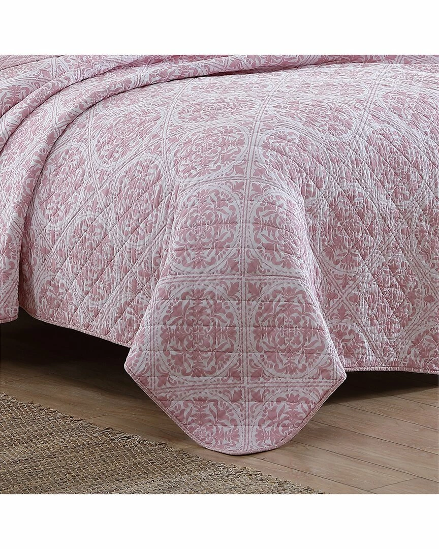 Laura Ashley Ayla 3Pc Rose Quilt Set Home Comforters & Quilts - Image 4