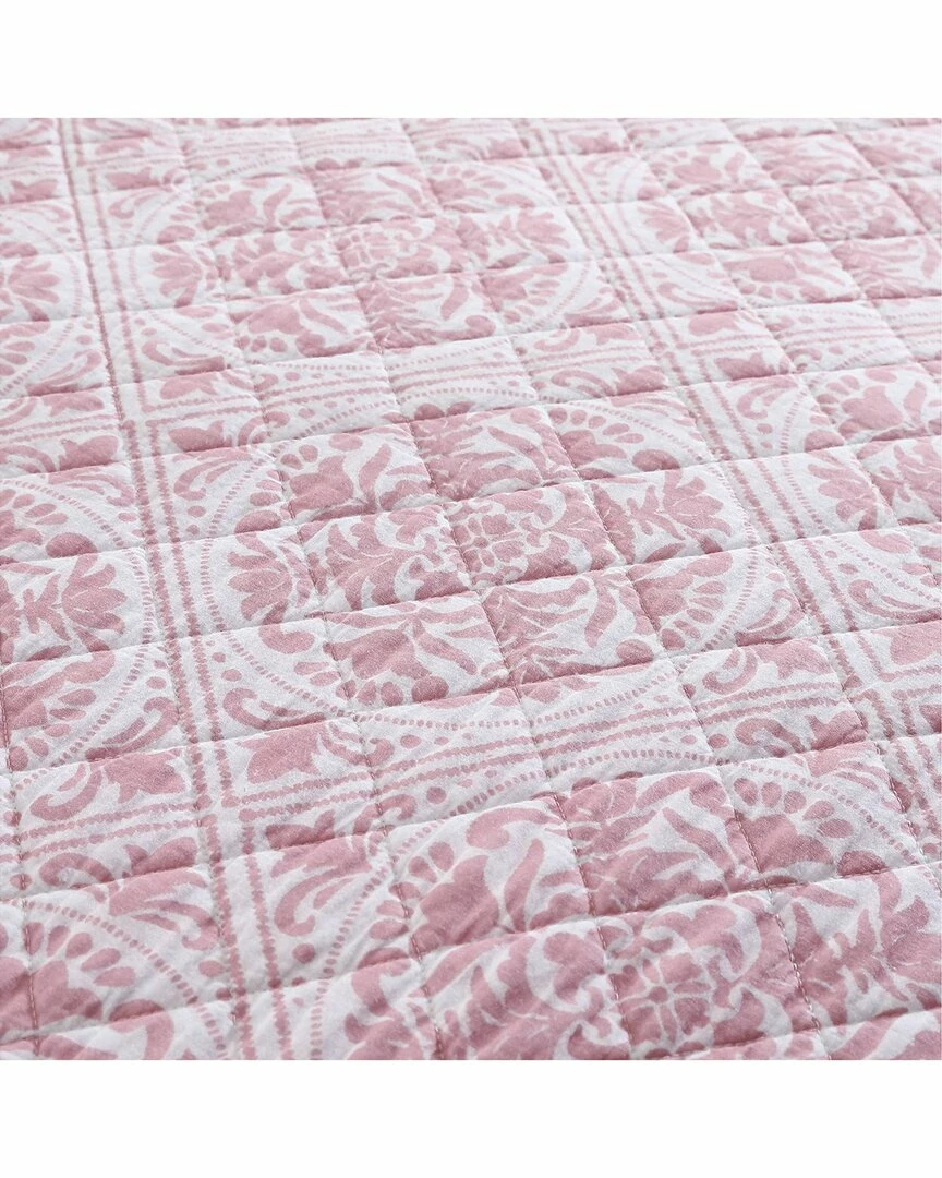 Laura Ashley Ayla 3Pc Rose Quilt Set Home Comforters & Quilts - Image 5