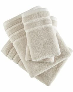 Laura Ashley Wakefield Solid Cotton Terry 6Pc Towel Set Home Bath Towels