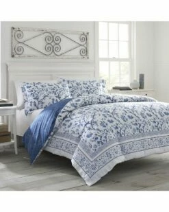 Laura Ashley Charlotte Cotton Comforter Set Home Comforters & Quilts
