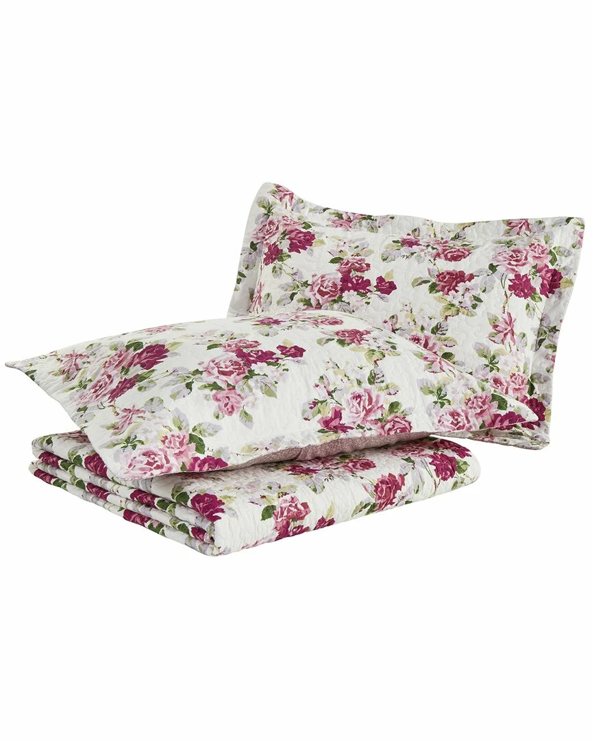 Laura Ashley Lidia Of Cotton Reversible Quilt Set Home Comforters & Quilts - Image 3