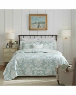 Laura Ashley Venetia Of Cotton Reversible Quilt Set Home Comforters & Quilts
