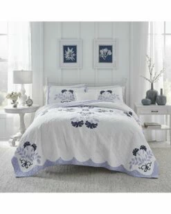 Laura Ashley Rosaleen Cotton Quilt Home Comforters & Quilts