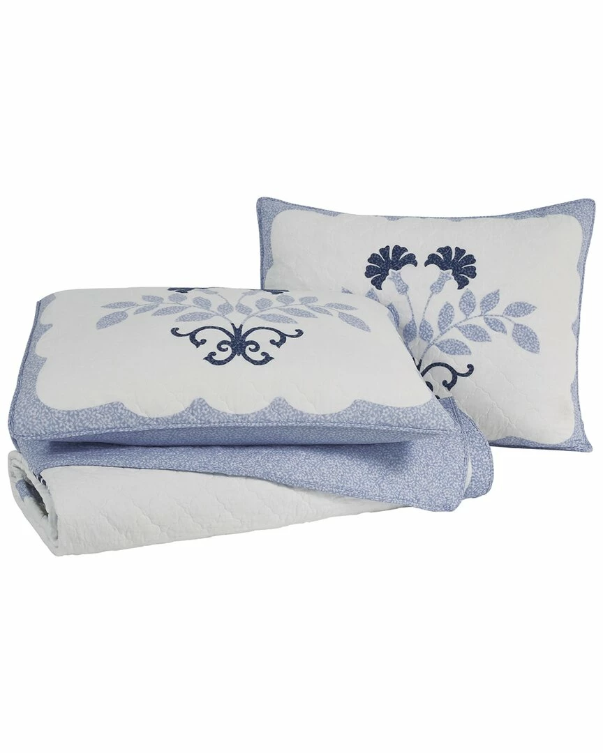 Laura Ashley Rosaleen Cotton Quilt Home Comforters & Quilts - Image 2