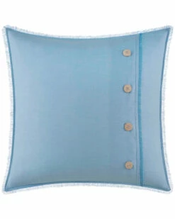 Laura Ashley Liana Chambray Button Throw Pillow Home Pillow Inserts