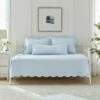 Laura Ashley Solid Trellis 100% Cotton Daybed Cover Set Home Comforters & Quilts