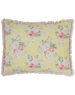 Laura Ashley Melany Yellow Standard Sham Home Comforters & Quilts