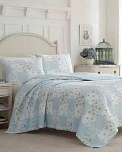 Laura Ashley Kenna Quilt/Sham Set Home Comforters & Quilts