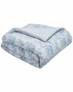 Laura Ashley Nina Blue Comforter/Sham Bonus Set Home Comforters & Quilts