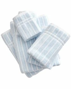 Laura Ashley Sienna 6Pc White Towel Set Home Bath Towels