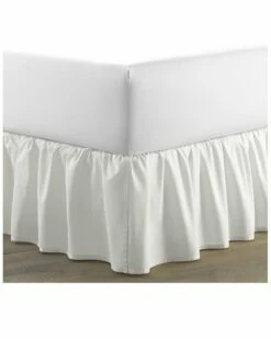 Laura Ashley Solid White Bed Skirt Home Decorative Pillows