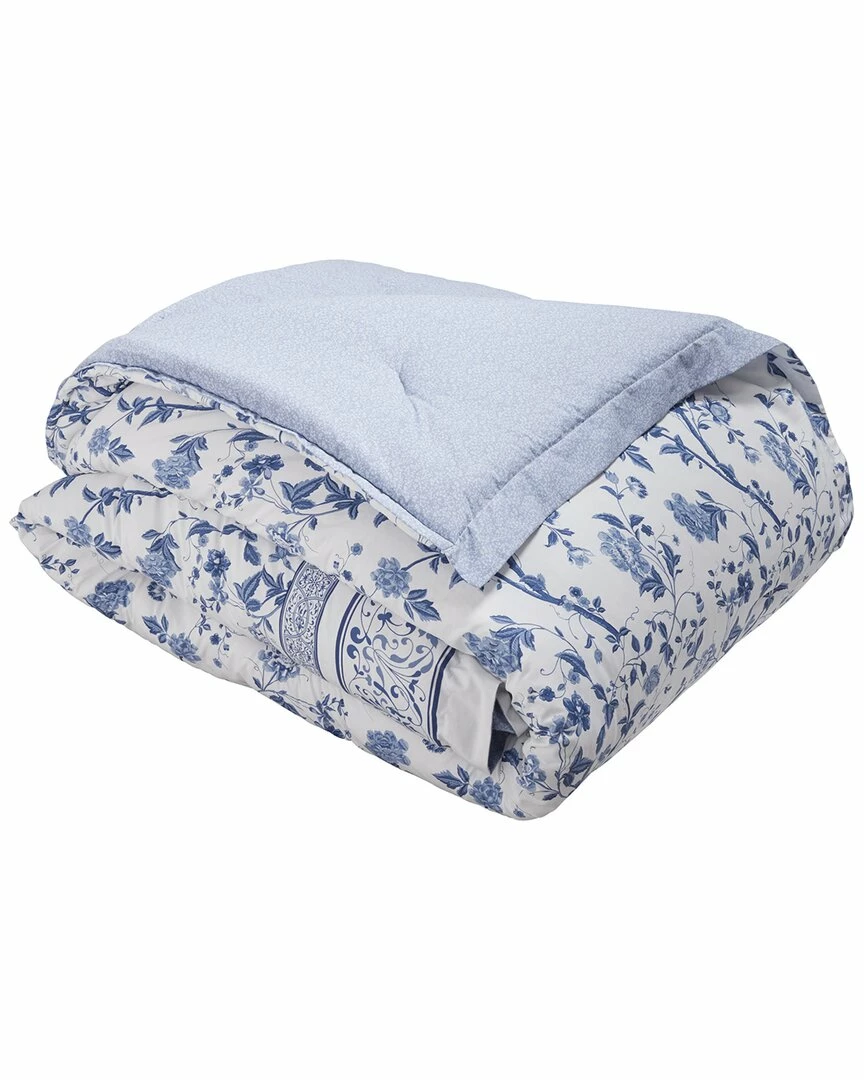 Laura Ashley Veronique 4Pc Blue Comforter Set Home Duvet Inserts & Duvets - Image 4