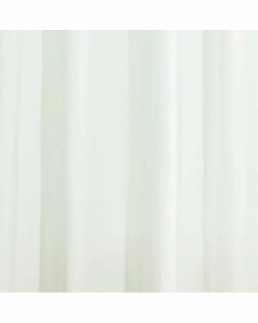 Laura Ashley Annabella White Shower Curtain Home Bath Mats & Curtains - Image 2