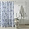 Laura Ashley Mila Blue Shower Curtain Home Soap & Lotion Dispensers