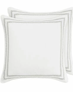 Laura Ashley Set Of 2 Euro Shams Home Pillowcases & Shams