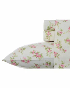 Laura Ashley Audrey Flannel Sheet Set Home Sheets