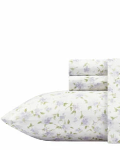 Laura Ashley Virginia Flannel Sheet Set Home Sheets