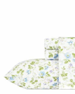 Laura Ashley Spring Bloom Wildflower Blue Sheet Set Home Sheets