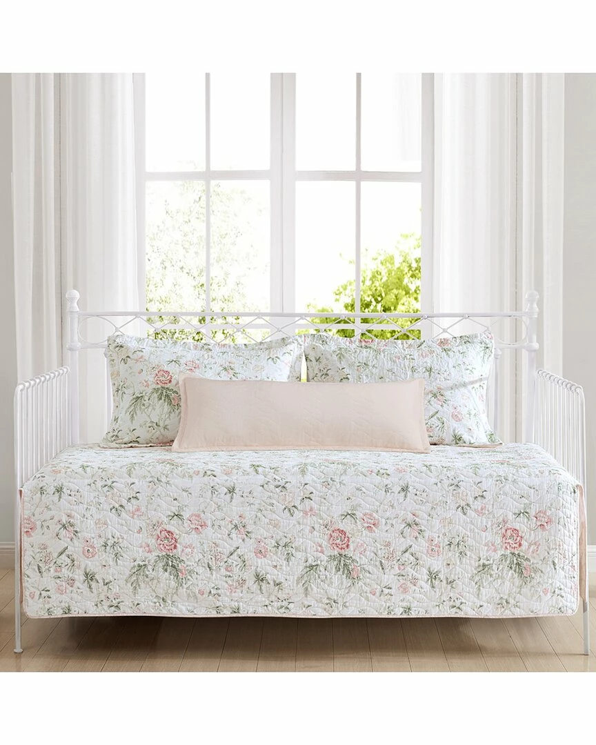 Laura Ashley Breezy Floral Of Cotton 4 Piece Quilted Daybed Cover Set Home Sheets