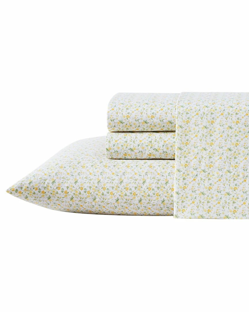 Laura Ashley Evie Cotton Percale Sheet Set Home Sheets - Image 2