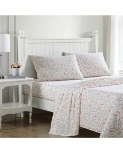 Laura Ashley Norella Cotton Percale Sheet Set Home Sheets