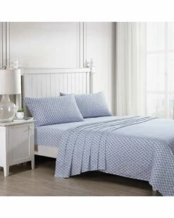 Laura Ashley Rosemarie Cotton 300TC Sateen Sheet Set Home Sheets