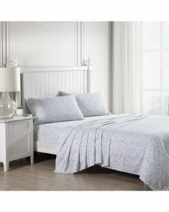 Laura Ashley Bramble Vine Cotton 300TC Sateen Sheet Set Home Sheets