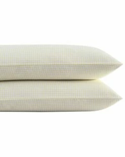 Laura Ashley 2pc Serendipity Gingham Sateen Pillowcase Set Home Pillowcases & Shams