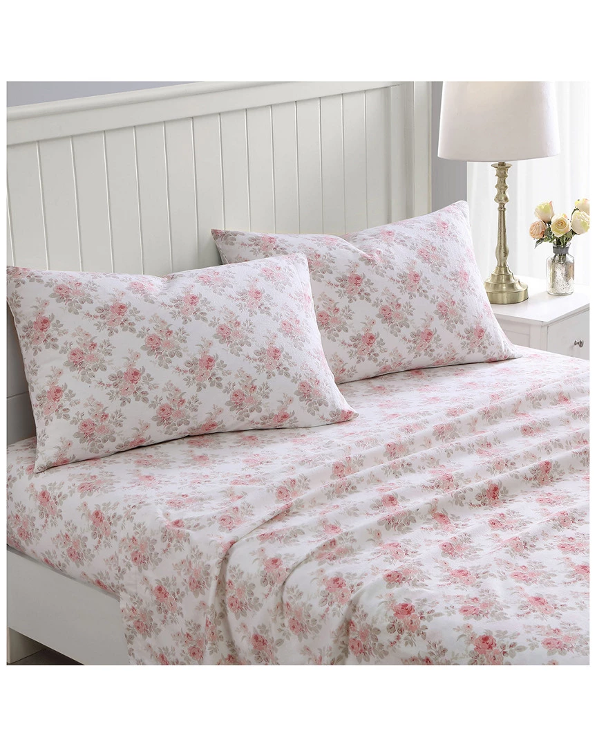 Laura Ashley Lisalee Pink Sheet Set Home Sheets - Image 4