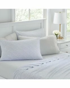 Laura Ashley Belle 6Pc Blue Cashmere Sheet Set Home Sheets