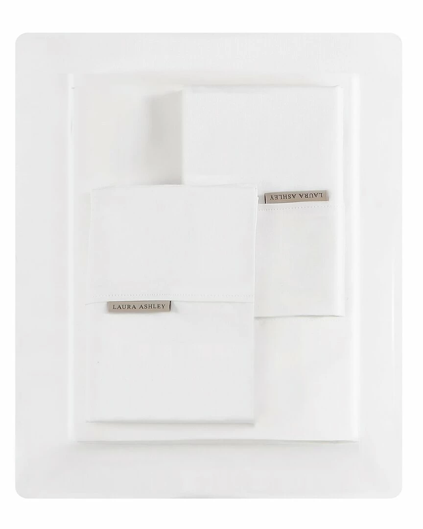 Laura Ashley Cerene Wellness 4Pc White Sheet Set Home Sheets - Image 2