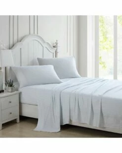 Laura Ashley Ramona 4Pc Blue Sheet Set Home Sheets