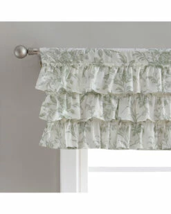 Laura Ashley Natalie Green Valance Home Curtains & Hardware