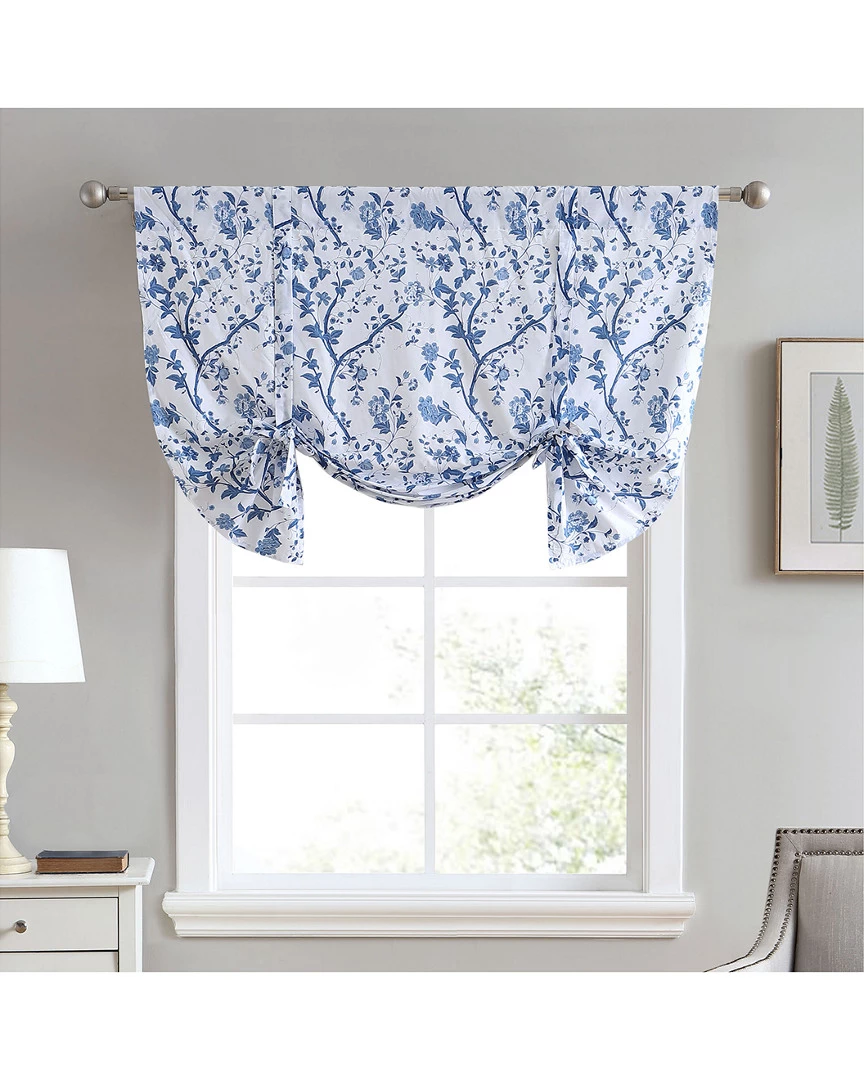 Laura Ashley Elise Blue Valance Home Curtains & Hardware - Image 3