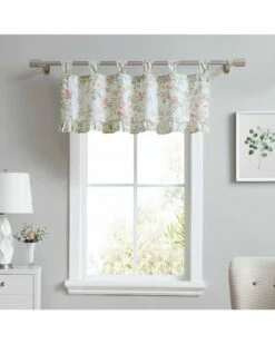 Laura Ashley Madelynn Cotton Window Valance Home Curtains & Hardware