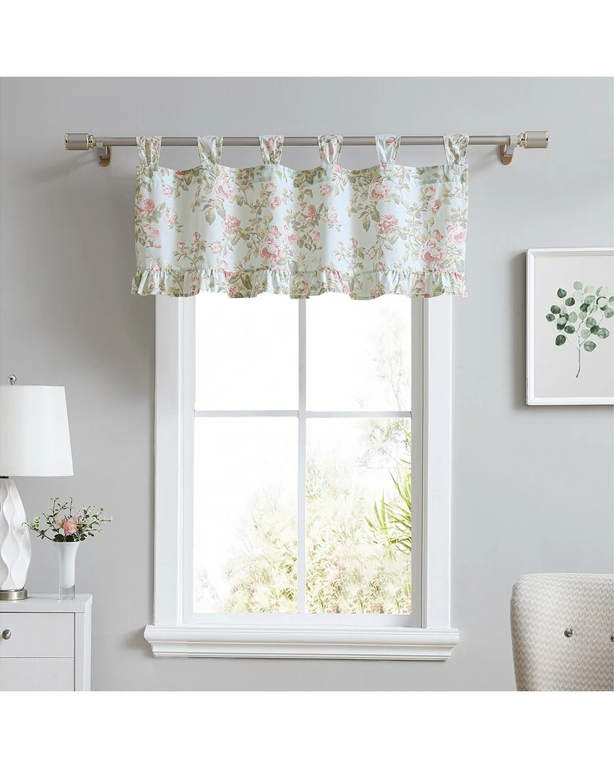 Laura Ashley Madelynn Cotton Window Valance Home Curtains & Hardware