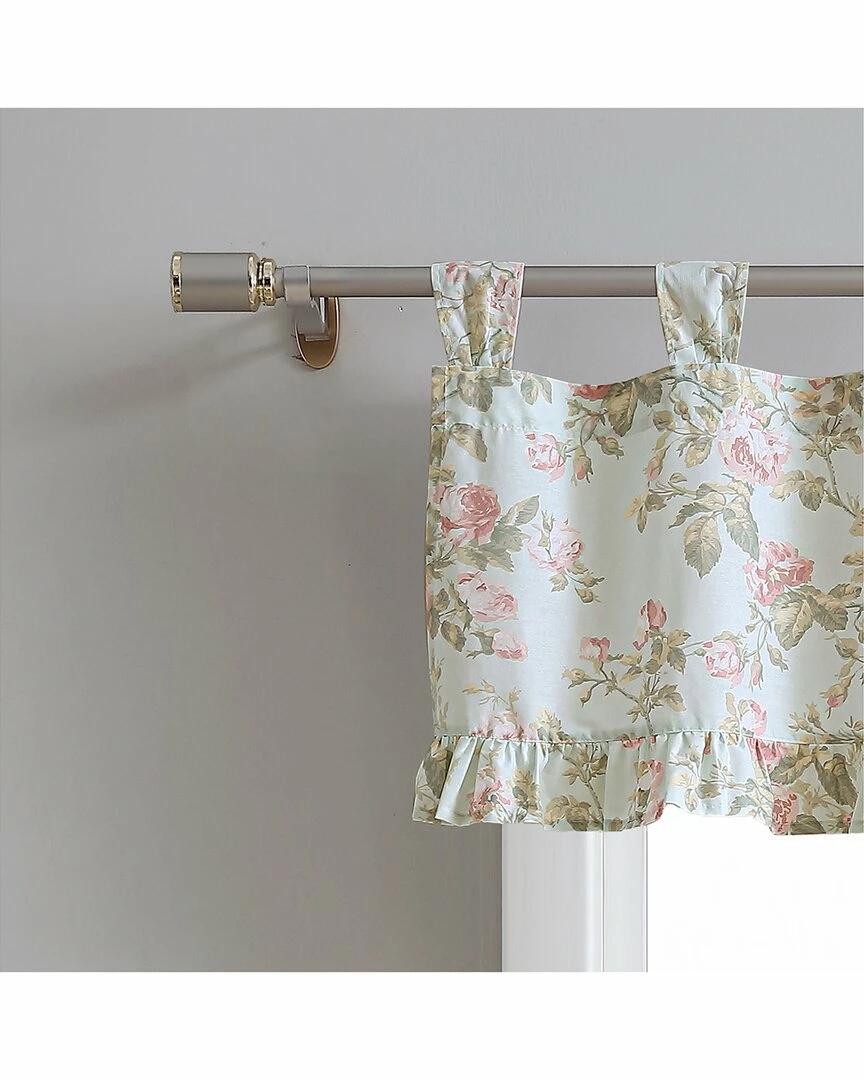 Laura Ashley Madelynn Cotton Window Valance Home Curtains & Hardware - Image 3